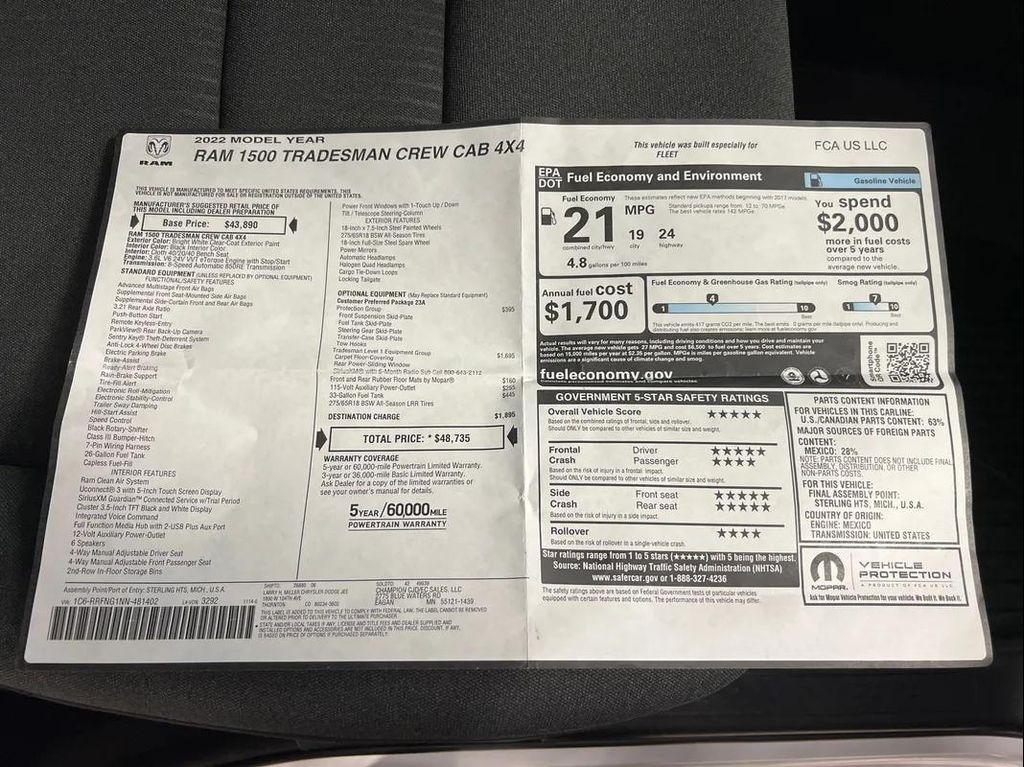 used 2022 Ram 1500 car, priced at $33,999