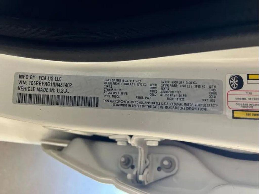 used 2022 Ram 1500 car, priced at $33,999