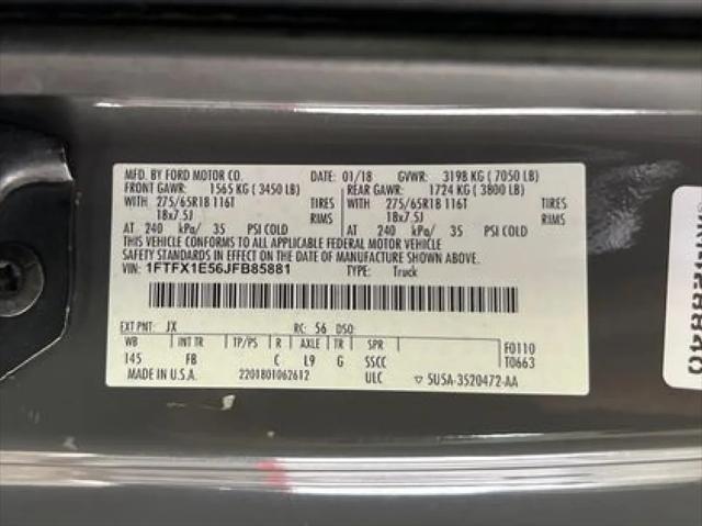 used 2018 Ford F-150 car, priced at $22,999