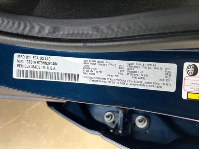used 2022 Ram 1500 car, priced at $35,999