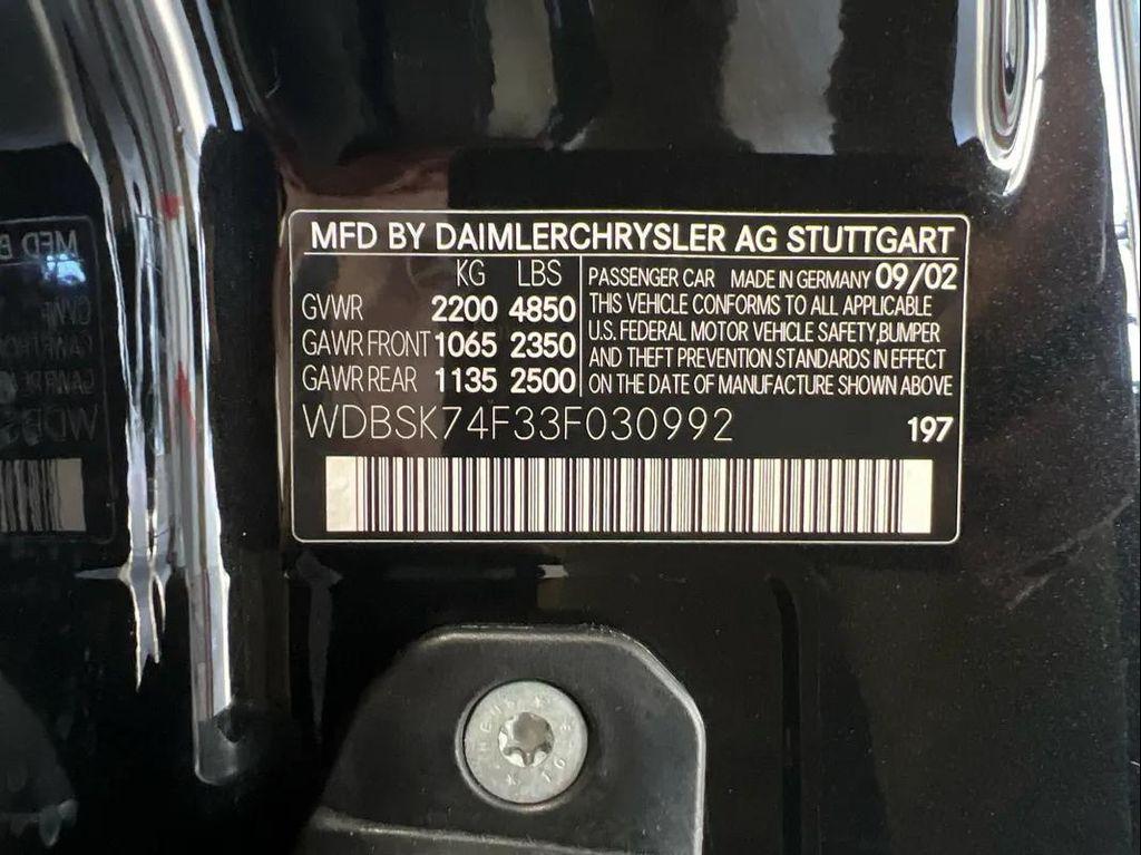 used 2003 Mercedes-Benz SL-Class car, priced at $26,999