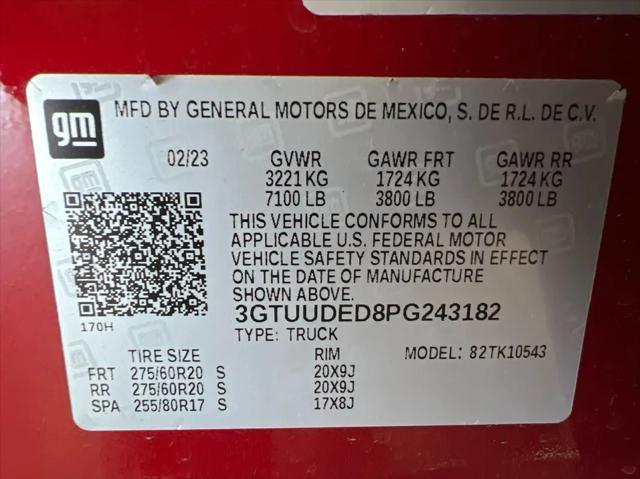 used 2023 GMC Sierra 1500 car, priced at $54,999