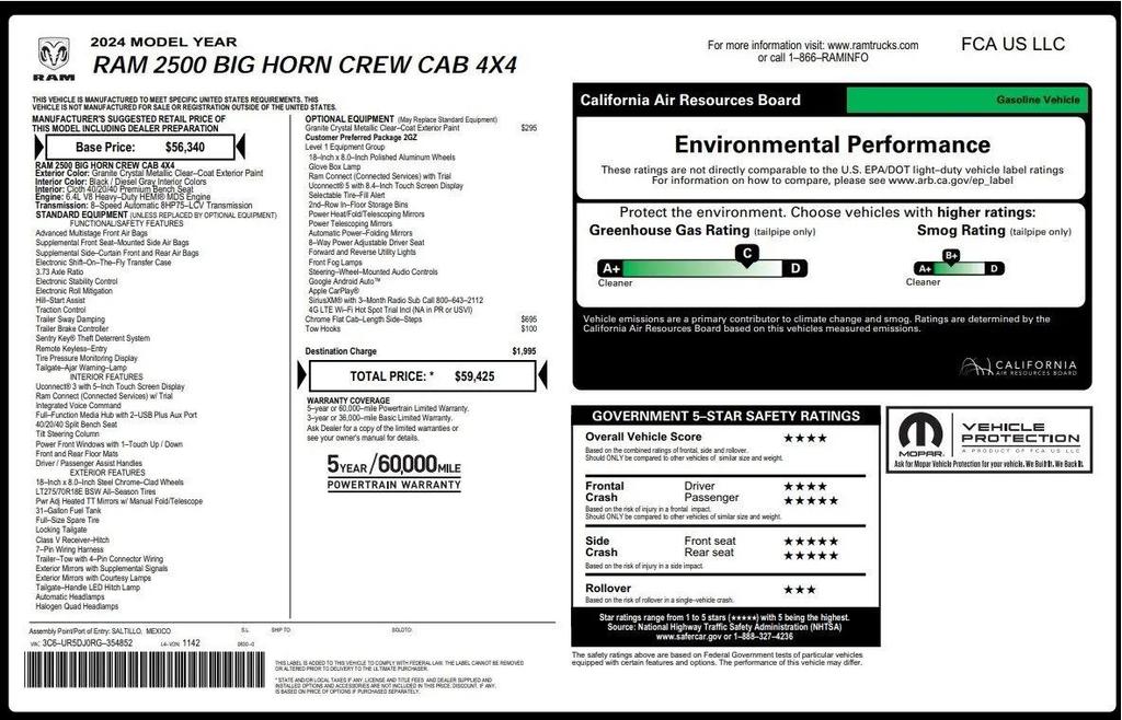 used 2024 Ram 2500 car, priced at $39,999