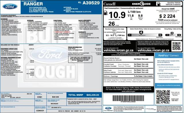 used 2019 Ford Ranger car, priced at $31,999
