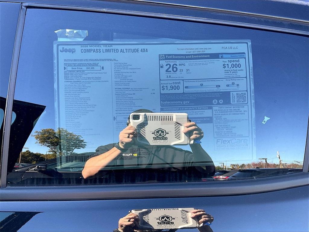 new 2026 Jeep Compass car, priced at $32,498