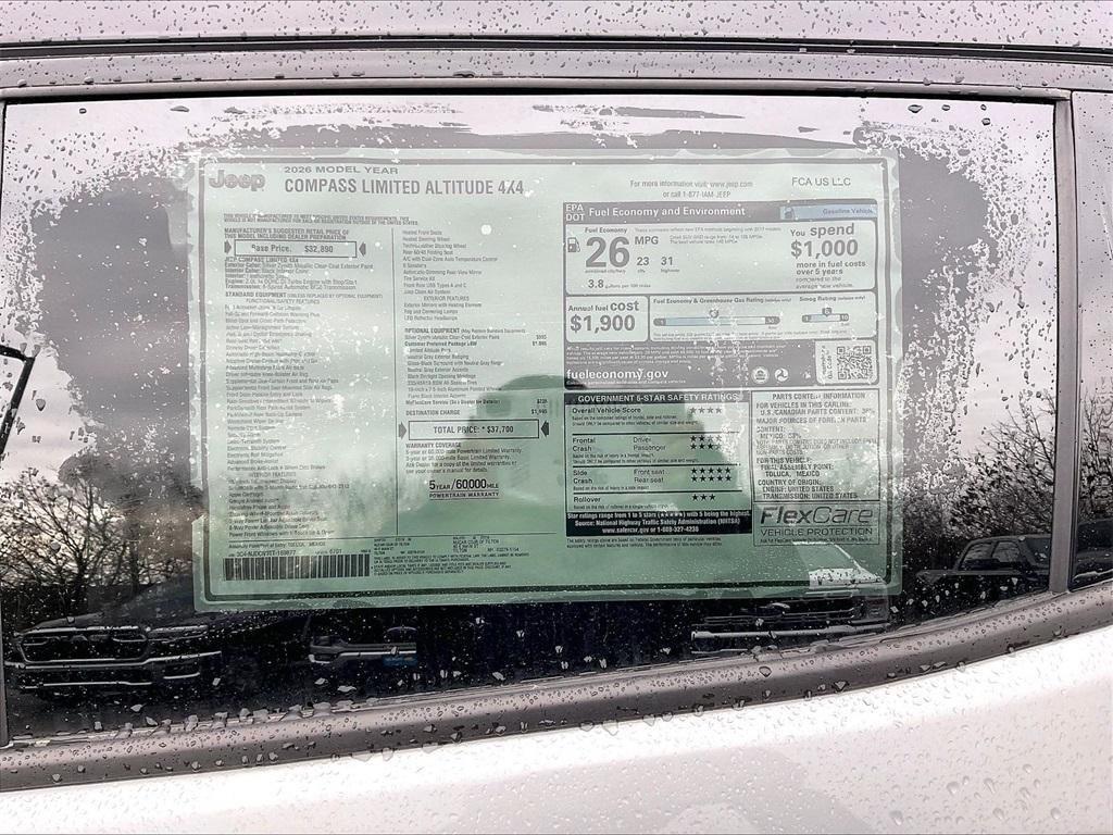 new 2026 Jeep Compass car, priced at $32,838