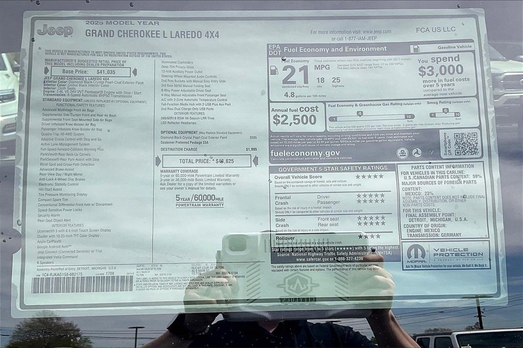 new 2025 Jeep Grand Cherokee L car, priced at $36,544