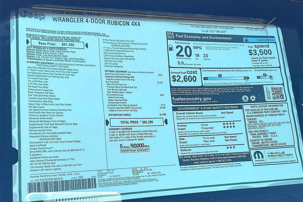new 2025 Jeep Wrangler car, priced at $53,817