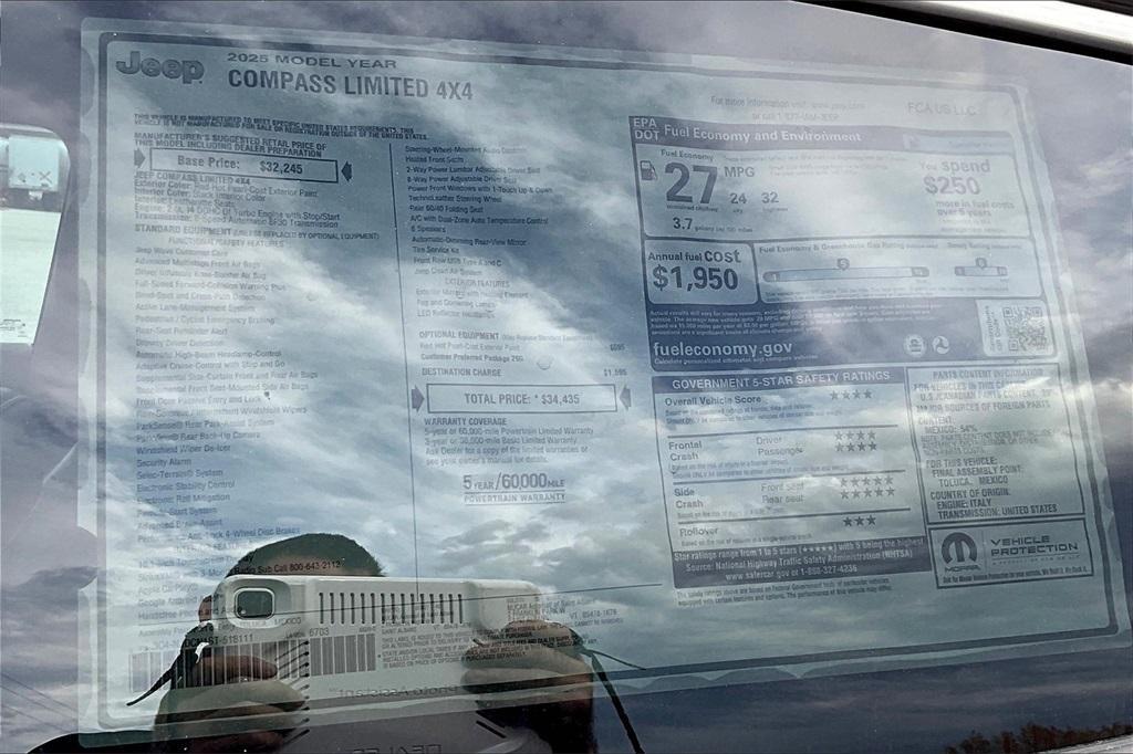 new 2025 Jeep Compass car, priced at $30,406