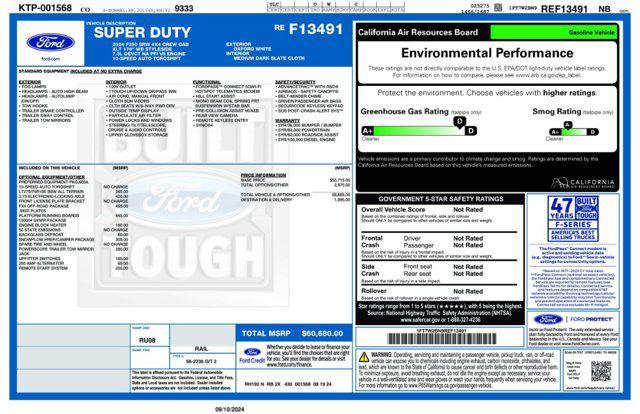 new 2024 Ford F-250 car, priced at $58,680