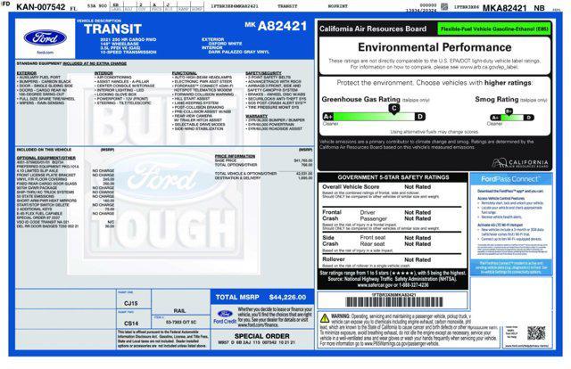 used 2021 Ford Transit-250 car, priced at $26,740