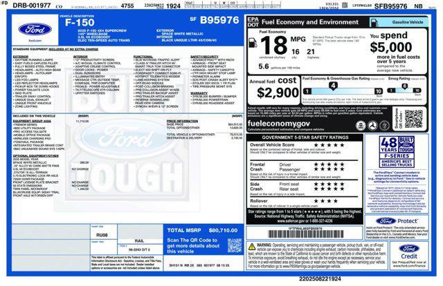 new 2025 Ford F-150 car, priced at $72,394