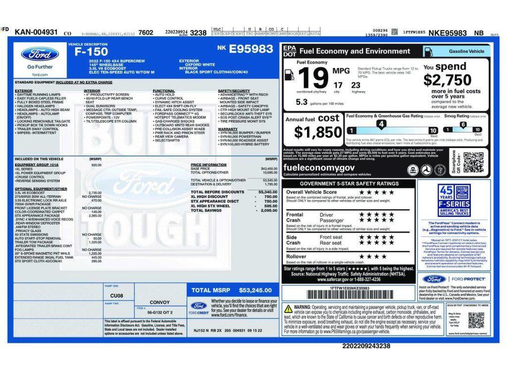 used 2022 Ford F-150 car, priced at $23,900