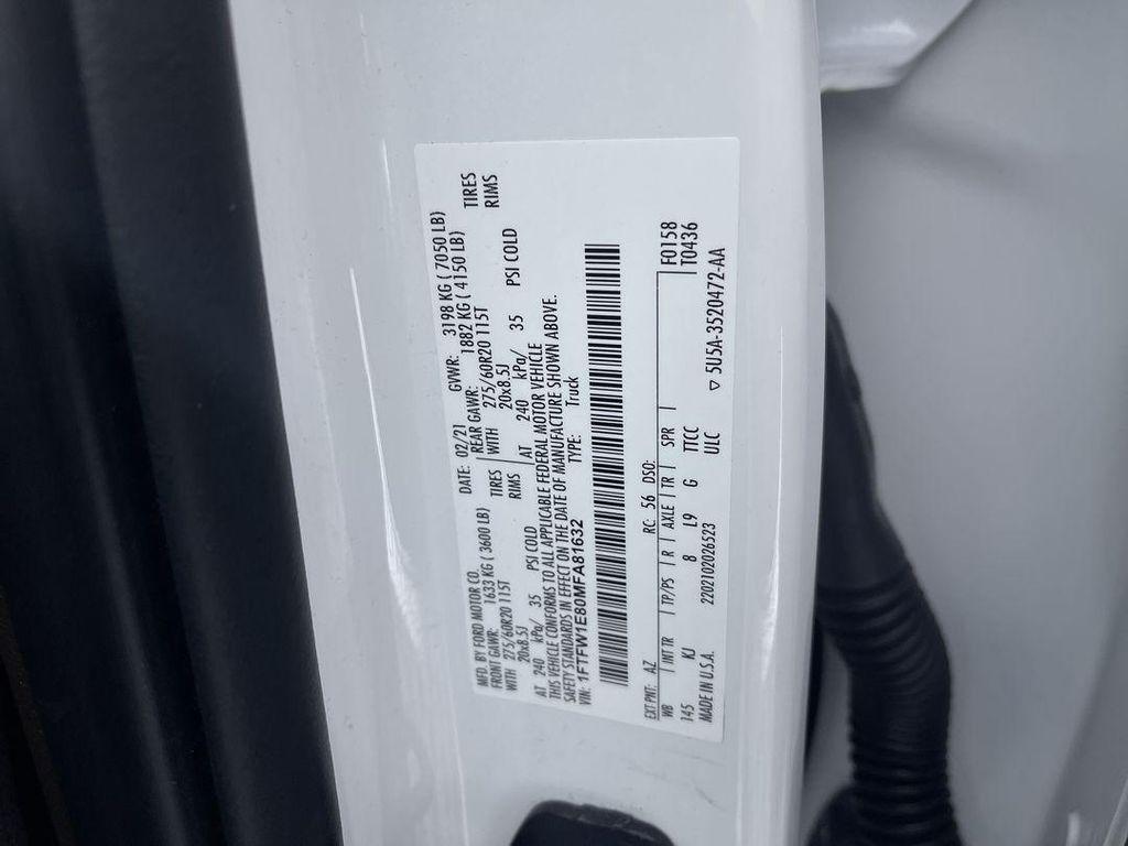 used 2021 Ford F-150 car, priced at $31,500