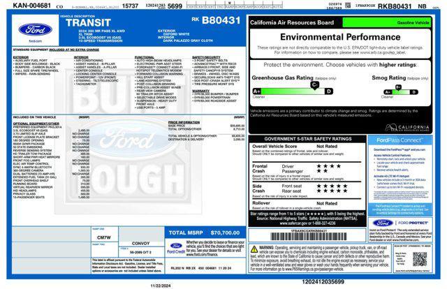 new 2024 Ford Transit-350 car, priced at $68,700