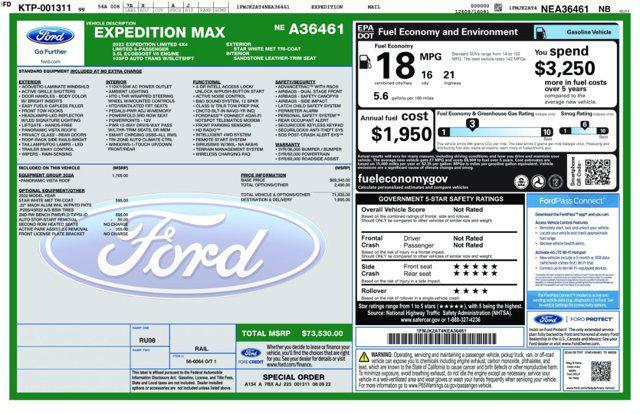 used 2022 Ford Expedition Max car, priced at $58,267