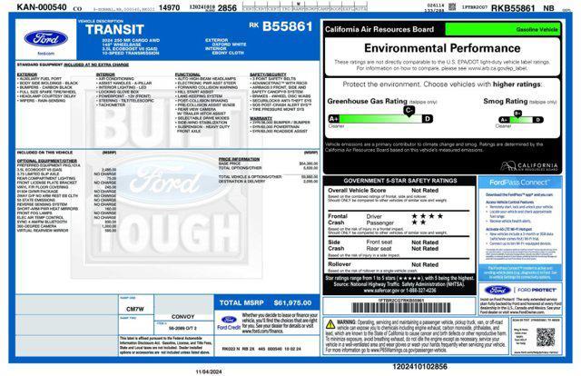 new 2024 Ford Transit-250 car, priced at $59,975