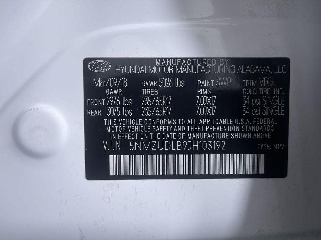 used 2018 Hyundai Santa Fe Sport car, priced at $15,353