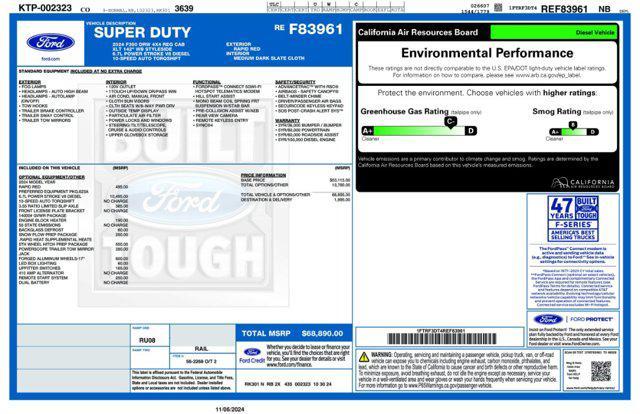 new 2024 Ford F-350 car, priced at $68,890