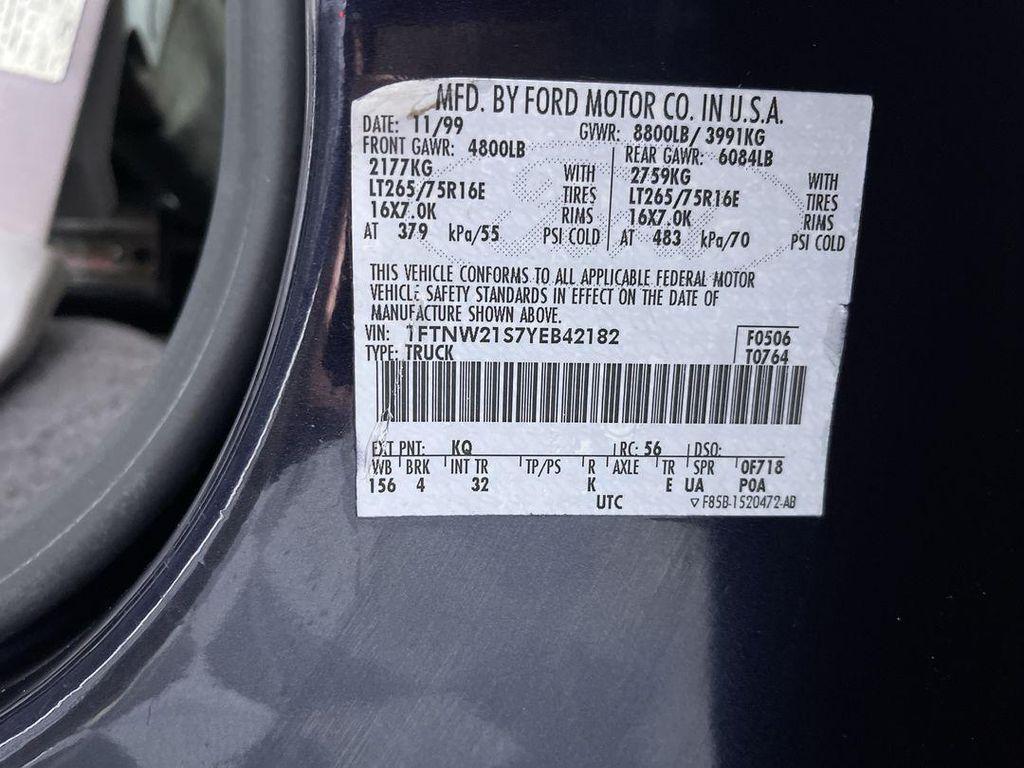 used 2000 Ford F-250 car, priced at $9,900