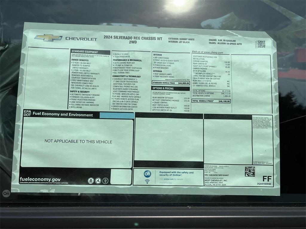 new 2024 Chevrolet Silverado 3500 car, priced at $48,108