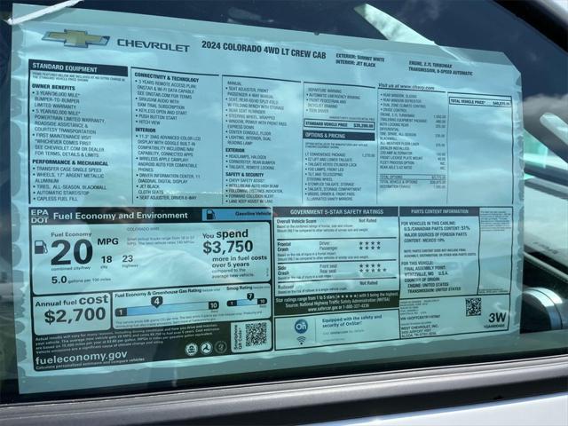 new 2024 Chevrolet Colorado car, priced at $40,570