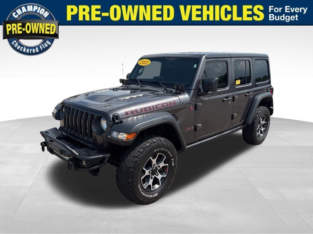 used 2021 Jeep Wrangler Unlimited car, priced at $34,954