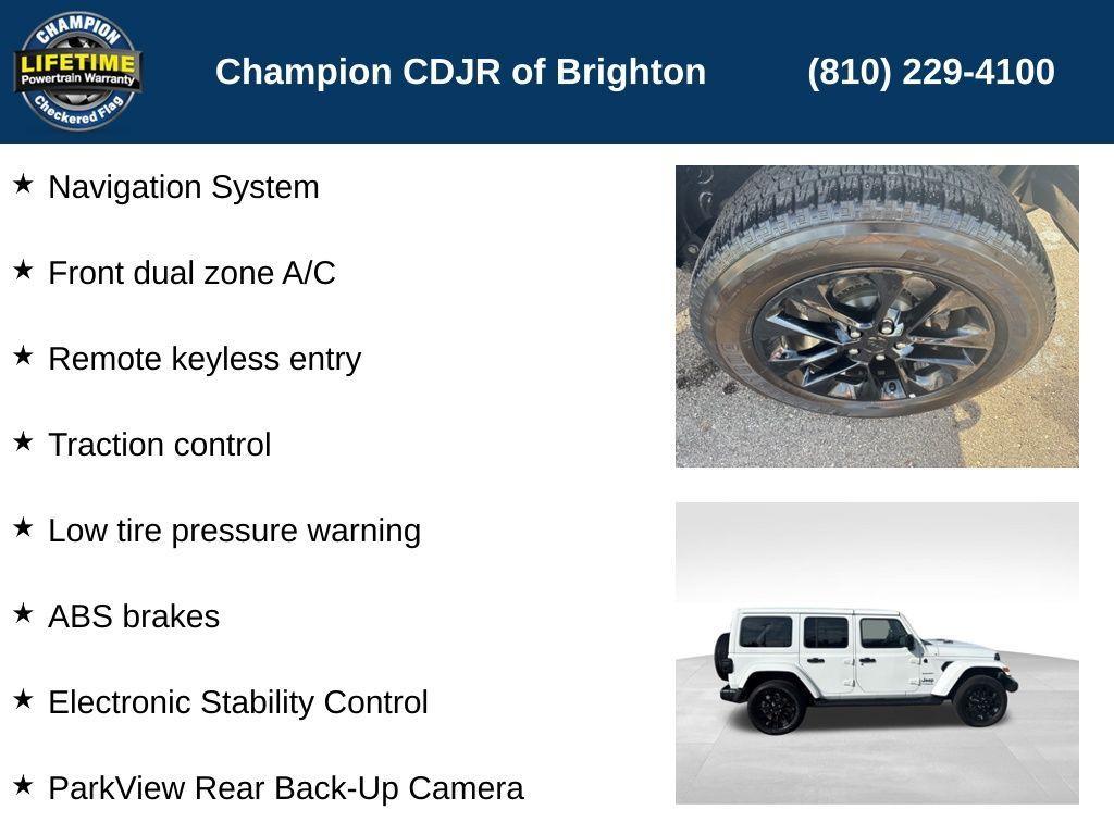 used 2022 Jeep Wrangler Unlimited 4xe car, priced at $29,854