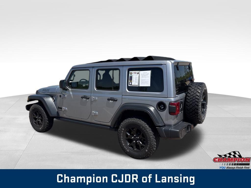 used 2021 Jeep Wrangler Unlimited car, priced at $29,071