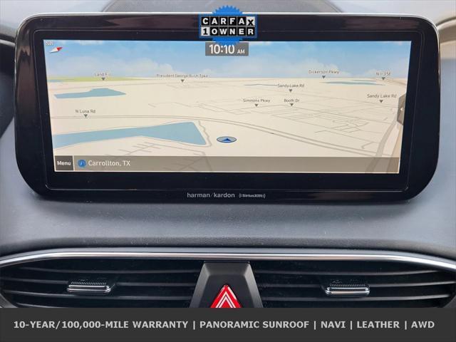 used 2022 Hyundai Santa Fe car, priced at $24,190