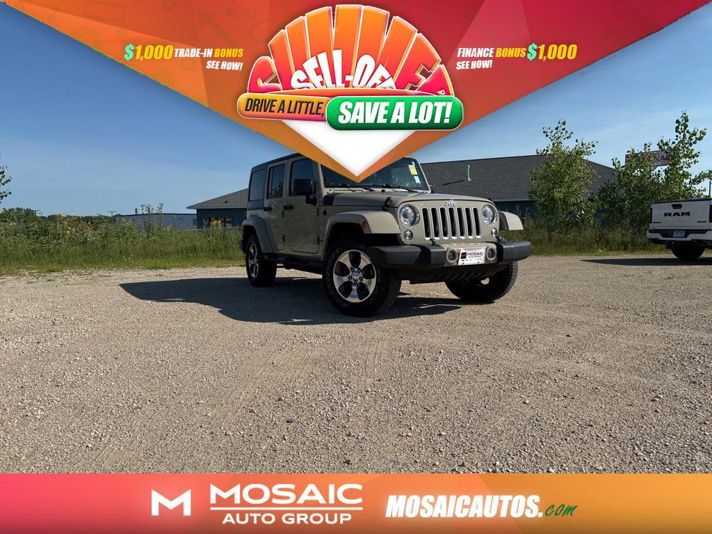 used 2017 Jeep Wrangler Unlimited car, priced at $23,990