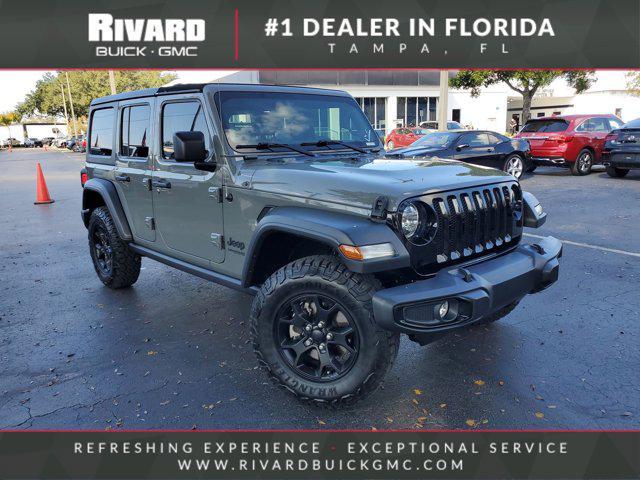 used 2022 Jeep Wrangler Unlimited car, priced at $27,218