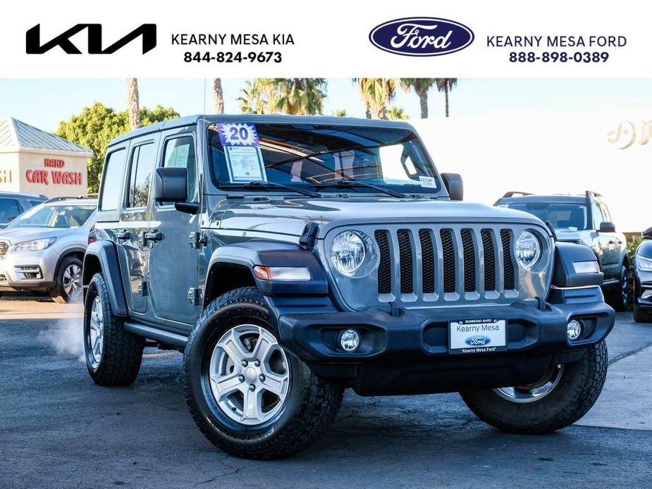 used 2020 Jeep Wrangler Unlimited car, priced at $23,842