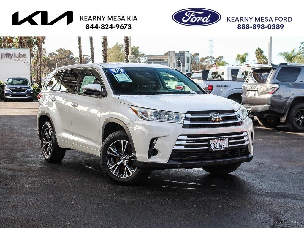 used 2018 Toyota Highlander car, priced at $18,991