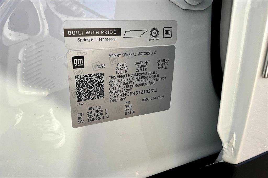 new 2026 Cadillac XT5 car, priced at $55,214