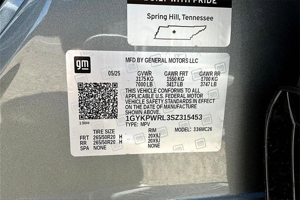 new 2025 Cadillac LYRIQ car, priced at $71,170