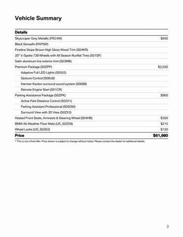 used 2024 BMW X5 car, priced at $61,980