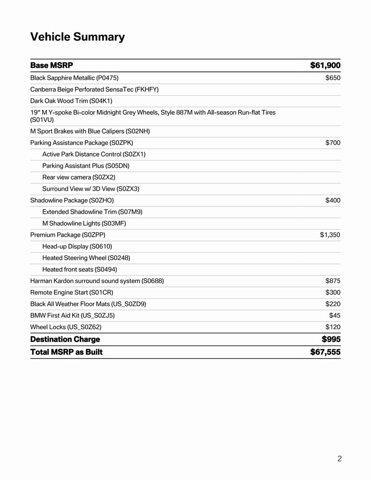 new 2024 BMW X3 car, priced at $67,555