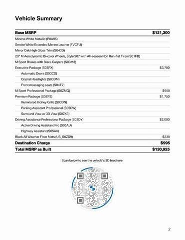 new 2024 BMW 760 car, priced at $130,925