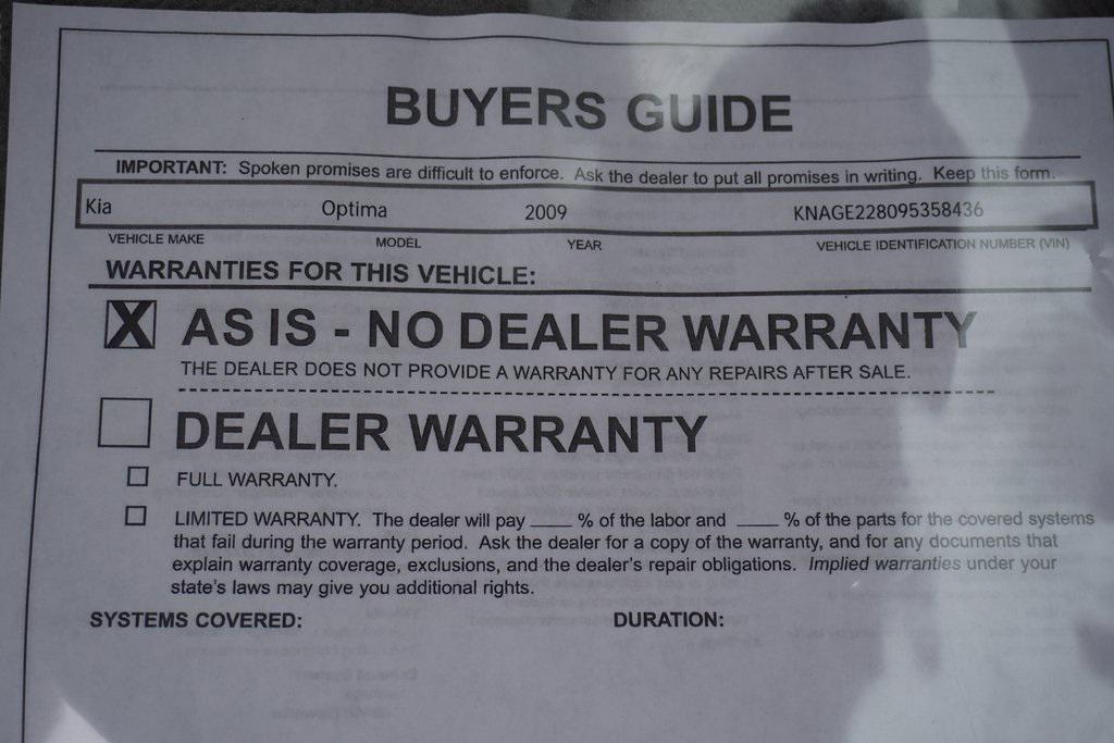 used 2009 Kia Optima car, priced at $5,000