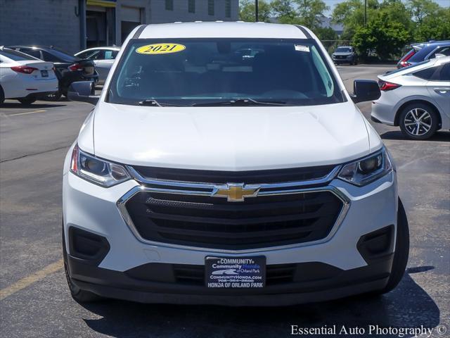 used 2021 Chevrolet Traverse car, priced at $18,588