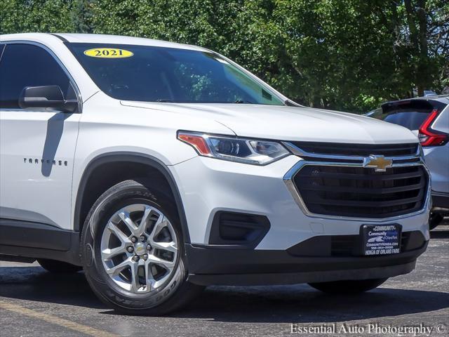 used 2021 Chevrolet Traverse car, priced at $18,588