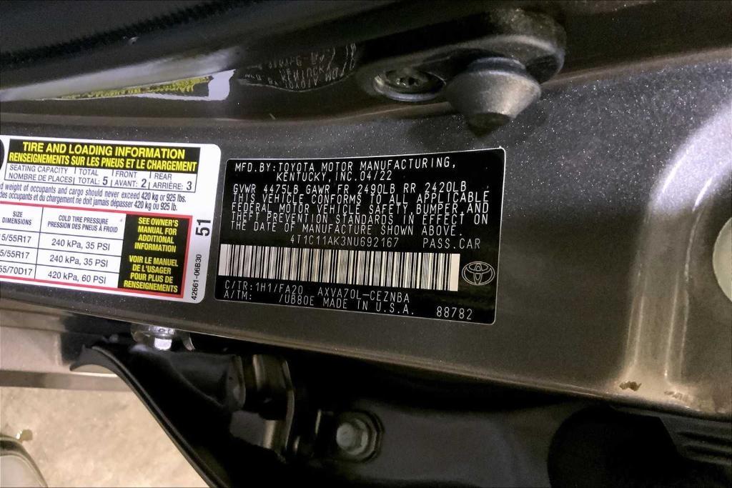 used 2022 Toyota Camry car, priced at $21,988