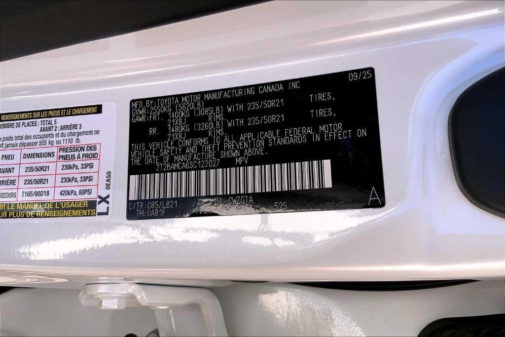 new 2025 Lexus RX 350 car, priced at $62,839