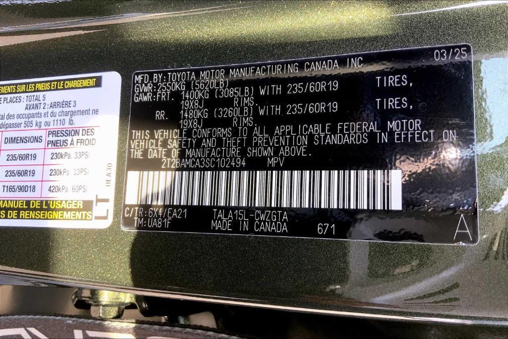 new 2025 Lexus RX 350 car, priced at $56,115