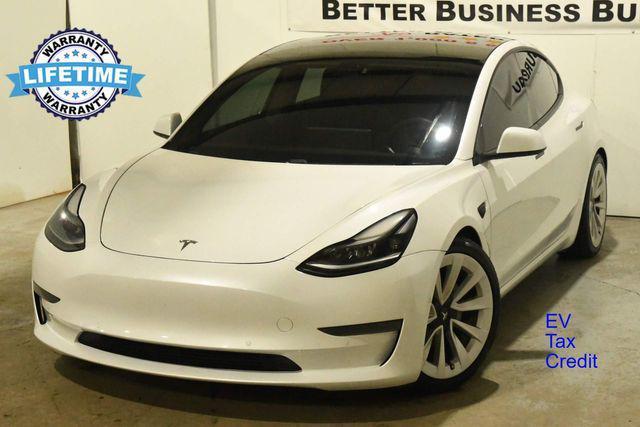 used 2021 Tesla Model 3 car, priced at $17,995