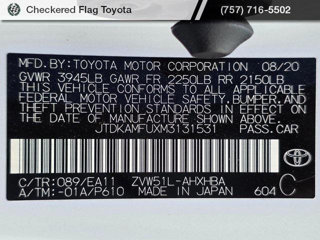used 2021 Toyota Prius car, priced at $25,174