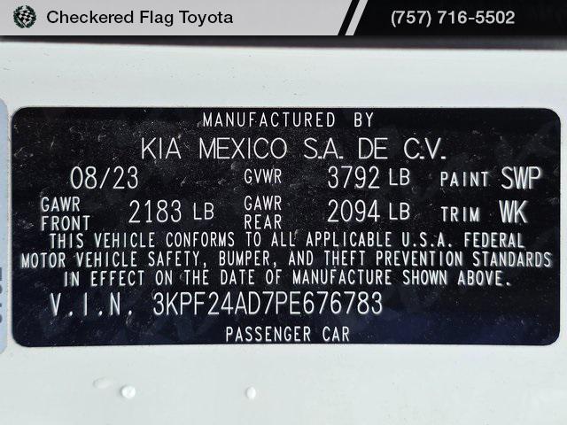 used 2023 Kia Forte car, priced at $20,554
