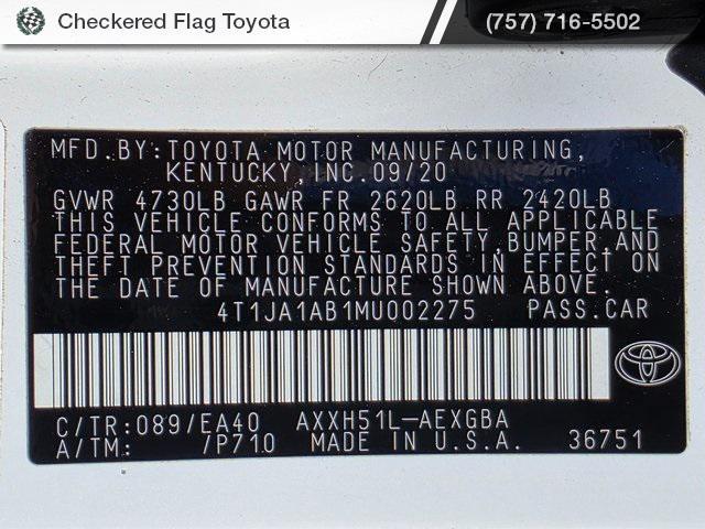 used 2021 Toyota Avalon Hybrid car, priced at $25,505