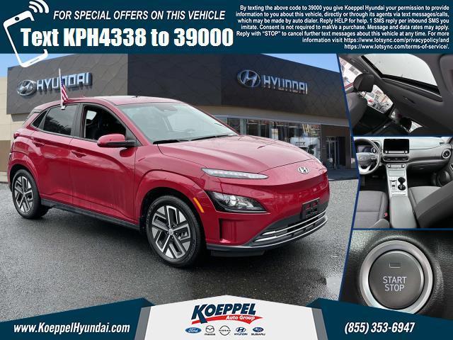 used 2023 Hyundai Kona EV car, priced at $27,885